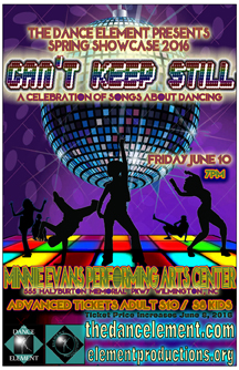 Can't Keep Still was an original dance production produced in Wilmington NC